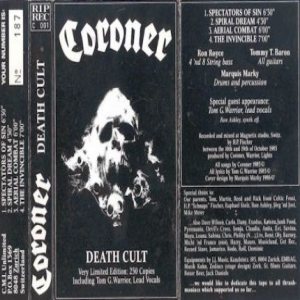 Coroner - Death Cult