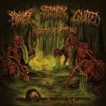 Begging For Incest / Extermination Dismemberment / Gutfed / Goreputation - Drowned Through Four Ways of Vomiting cover art