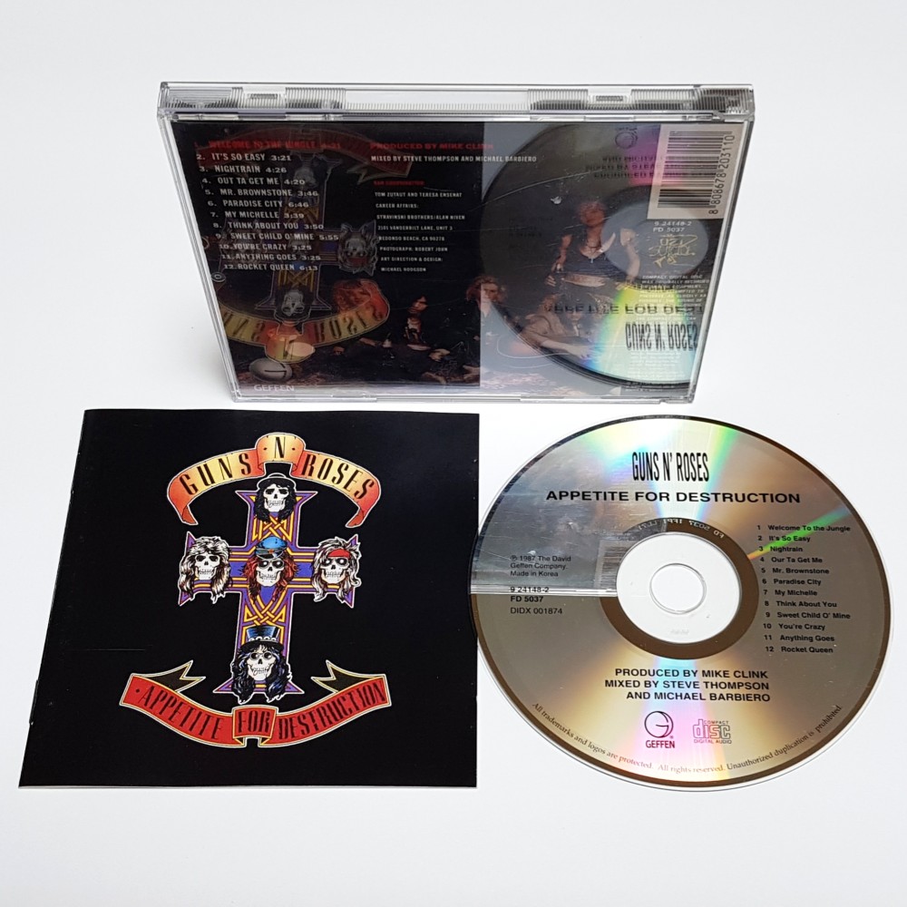 Appetite For Destruction by Guns N Roses (CD, 1987, Geffen