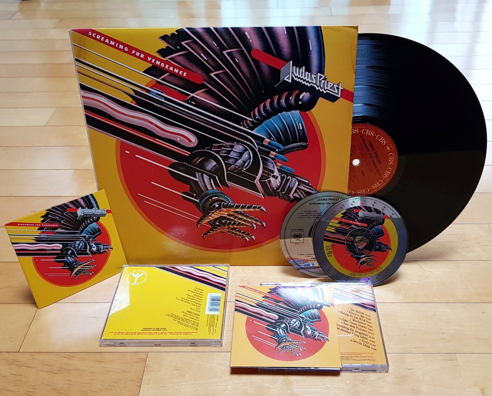 Judas Priest Screaming For Vengeance + Order Form Vintage LP Vinyl Record  Album