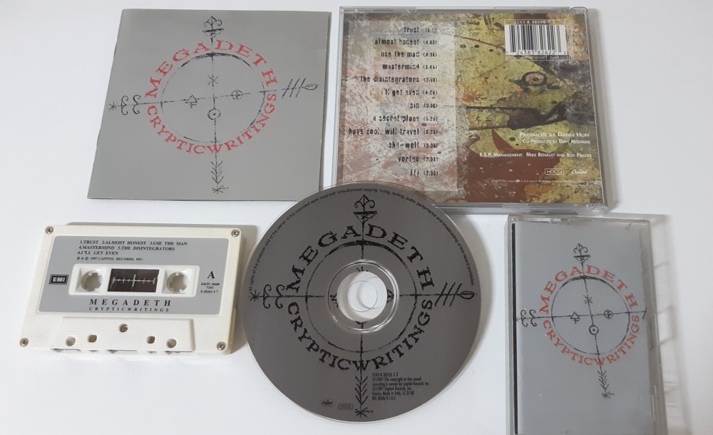 Megadeth - Cryptic Writings CD, Cassette Photo