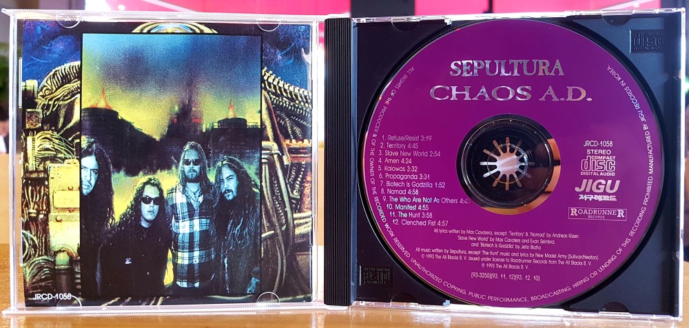Sepultura - Chaos A.D. CD Photo