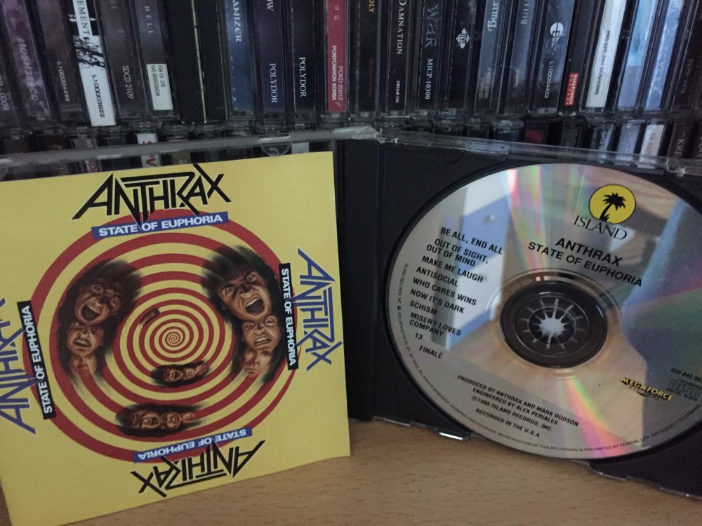 Anthrax - State of Euphoria CD Photo | Metal Kingdom