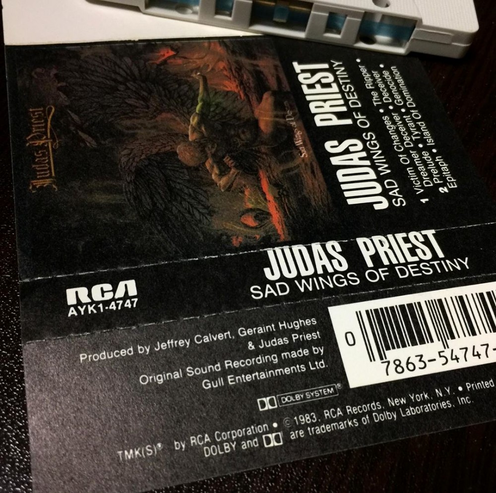 Judas Priest - Sad Wings of Destiny Cassette Photo