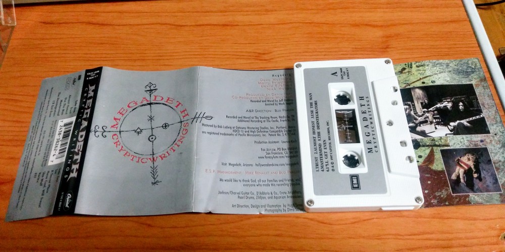Megadeth - Cryptic Writings Cassette Photo