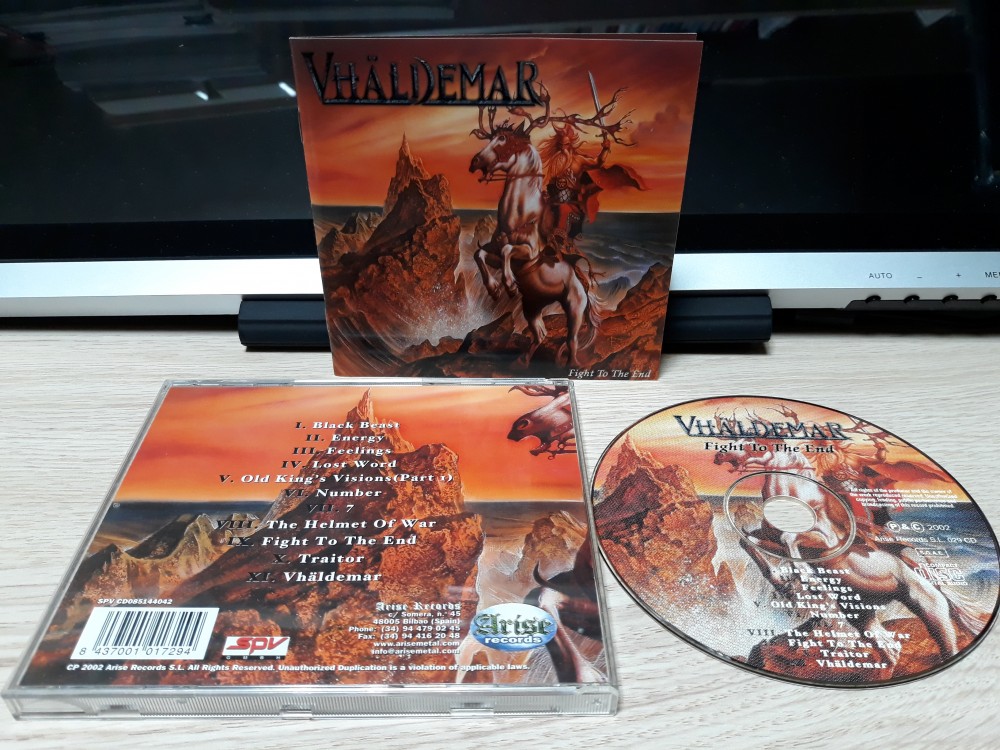 Vhaldemar - Fight to the End CD Photo