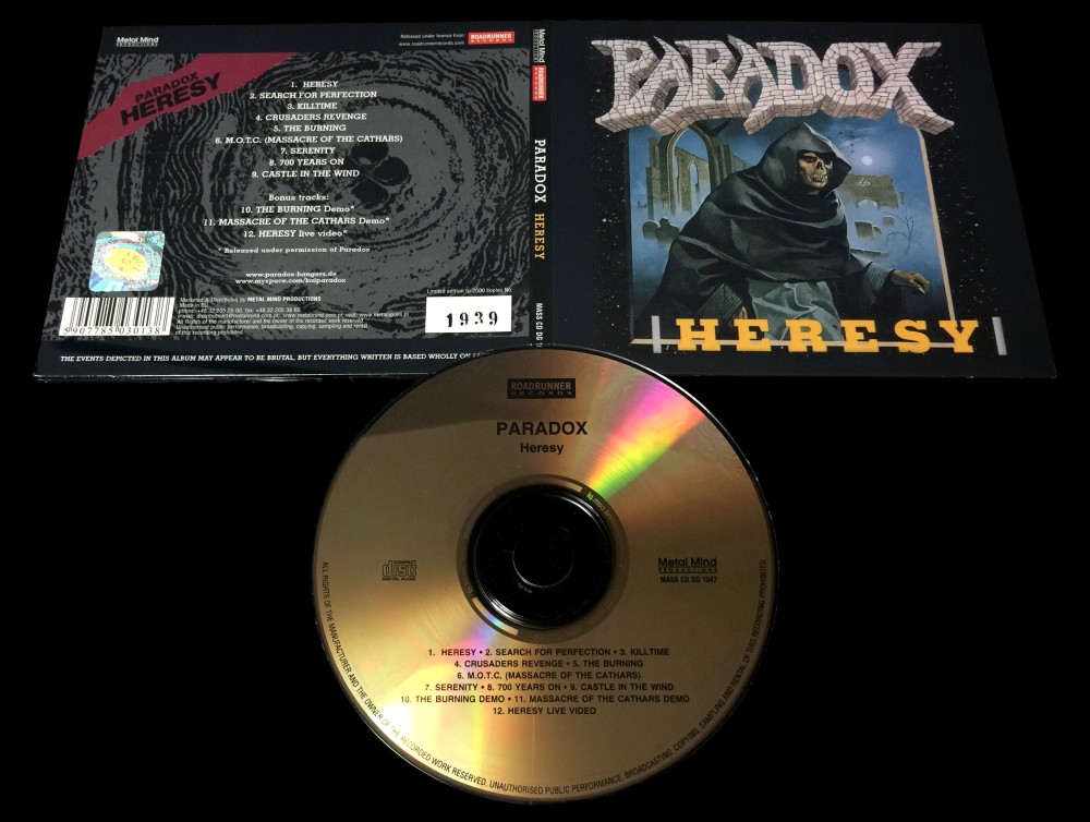 Paradox - Heresy CD Photo