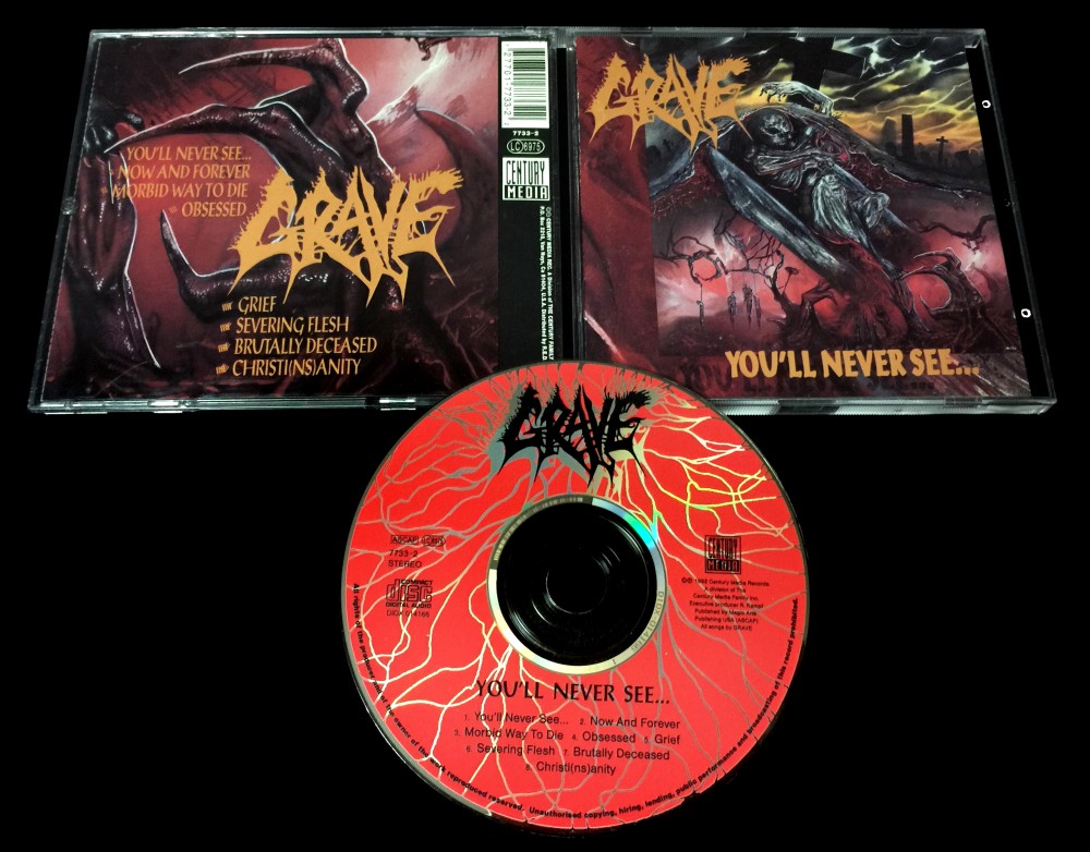 Grave - You'll Never See... CD Photo