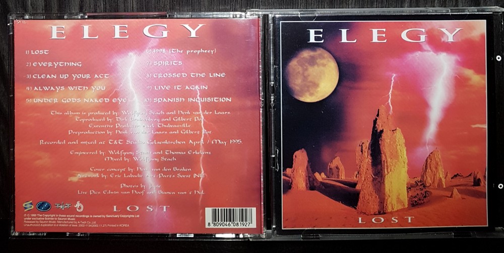 Elegy - Lost CD Photo