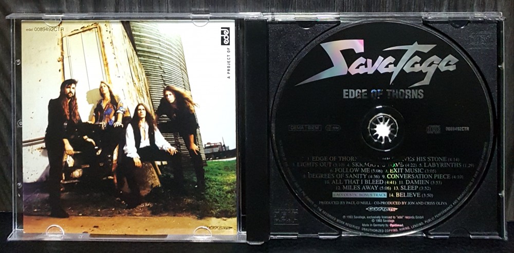 Savatage - Edge of Thorns CD Photo
