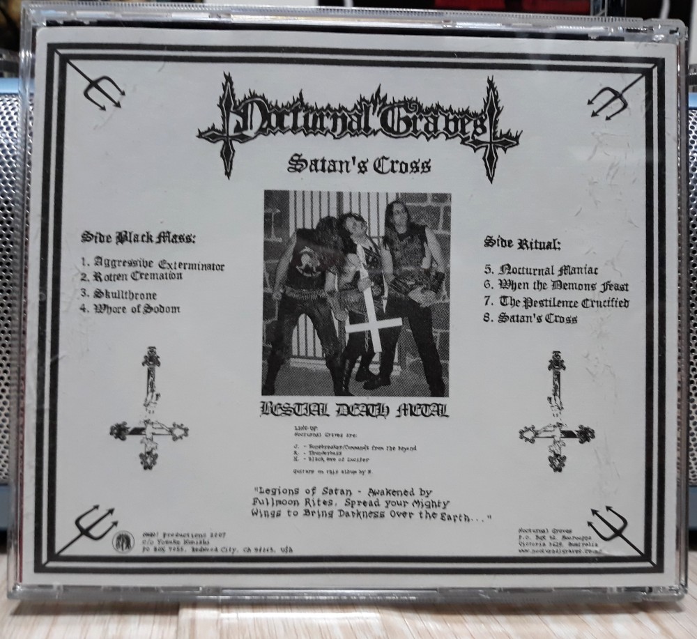 Nocturnal Graves - Satan's Cross CD Photo