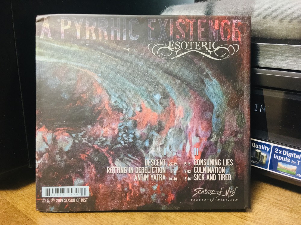 Esoteric - A Pyrrhic Existence CD Photo