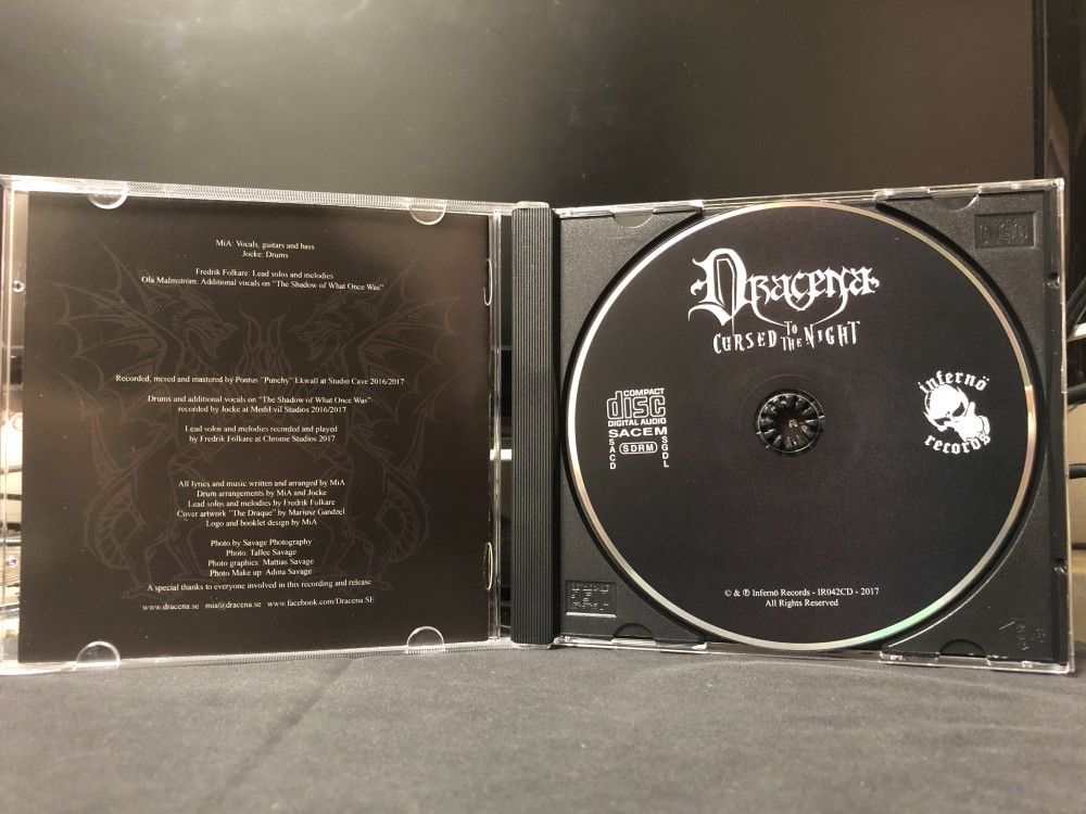 Dracena - Cursed to the Night CD Photo