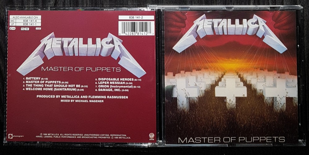 Metallica - Master of Puppets CD Photo