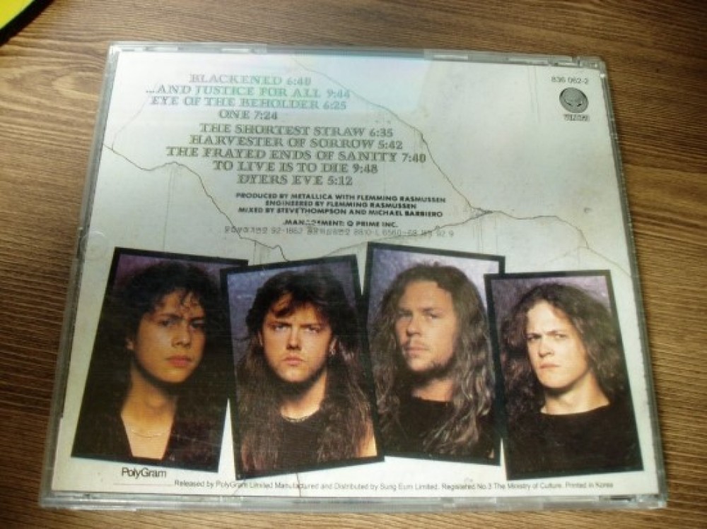 Metallica - ...And Justice for All CD Photo