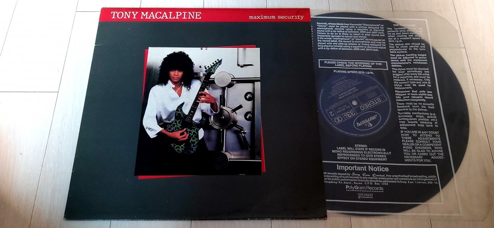 Tony MacAlpine - Maximum Security Vinyl Photo