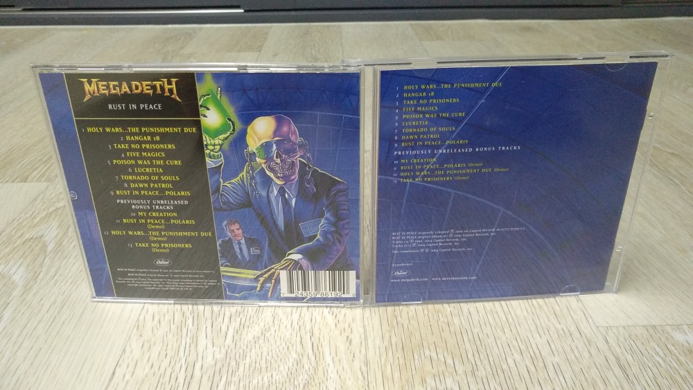 Megadeth - Rust in Peace CD Photo