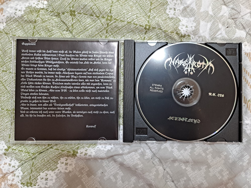 Nargaroth - Herbstleyd CD Photo