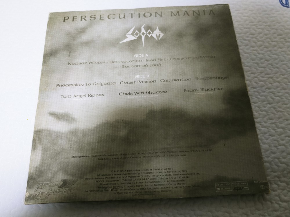 Sodom - Persecution Mania Vinyl Photo