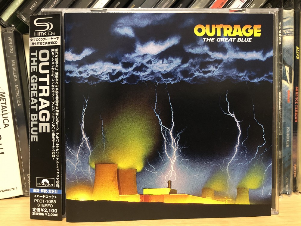 Outrage - The Great Blue CD Photo | Metal Kingdom