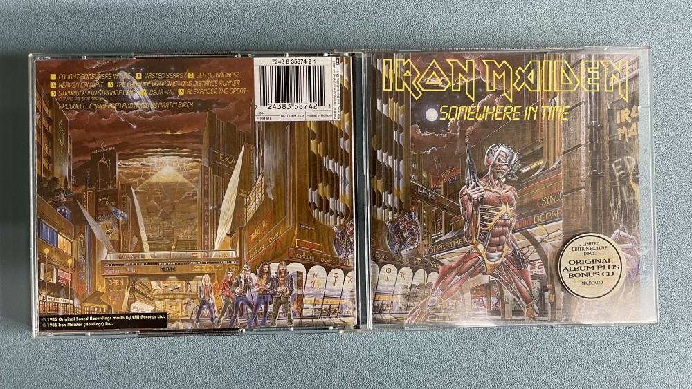 Iron Maiden - Somewhere in Time CD Photo | Metal Kingdom