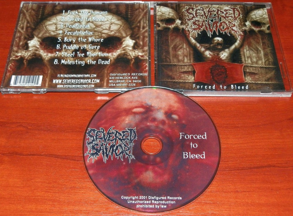 Severed Savior - Forced to Bleed CD Photo