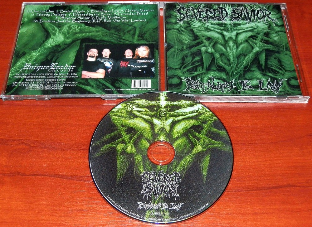 Severed Savior - Brutality is Law CD Photo