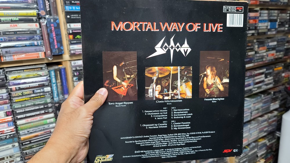 Sodom - Mortal Way of Live Vinyl Photo