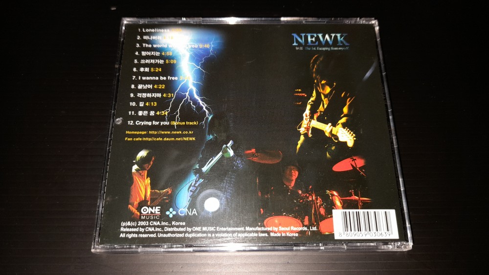 Newk - Escaping From Myself CD Photo