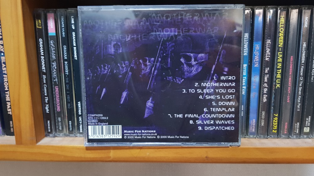 Dispatched - Motherwar CD Photo
