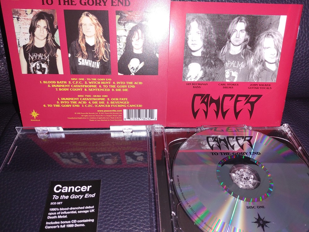 Cancer - To the Gory End CD Photo