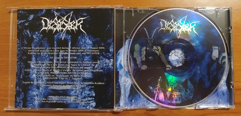 Desaster - Divine Blasphemies CD Photo