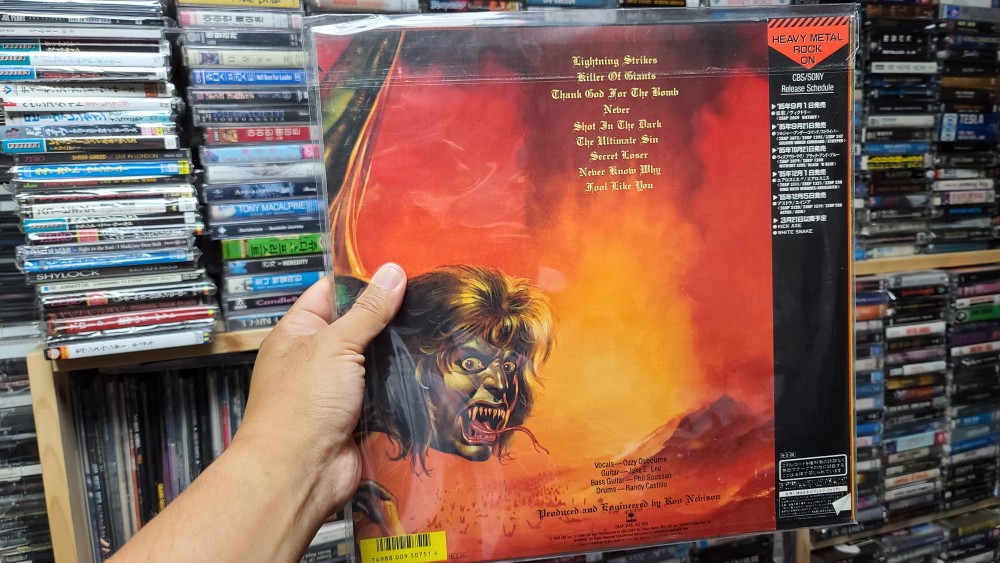 Ozzy Osbourne - The Ultimate Sin Vinyl Photo