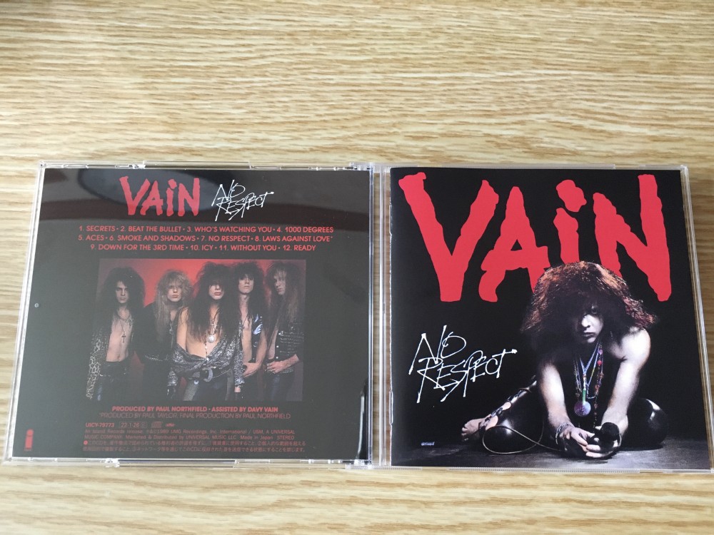 Vain - No Respect CD Photo