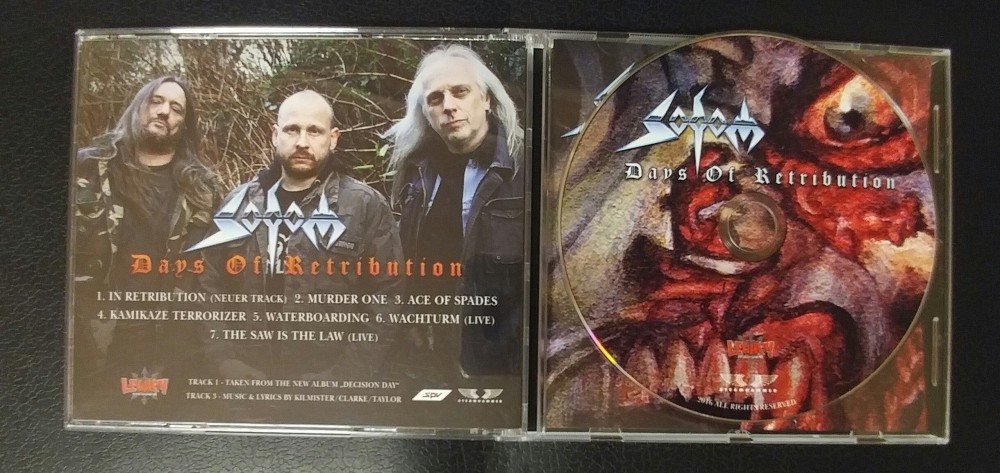 Sodom - Days of Retribution CD Photo