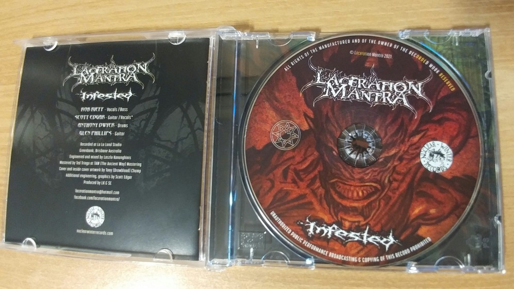 Laceration Mantra - Infested CD Photo