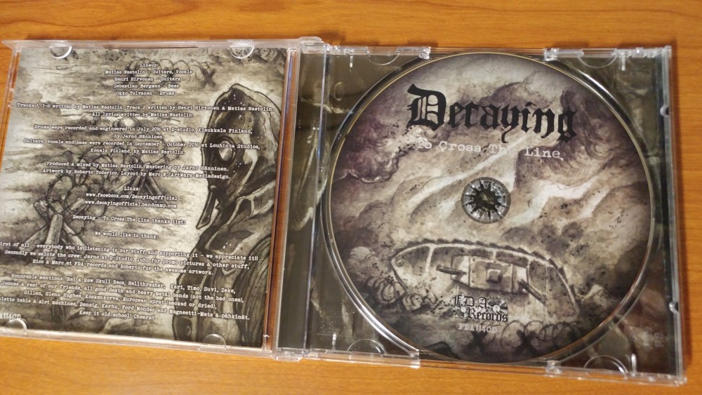 Decaying - To Cross the Line CD Photo