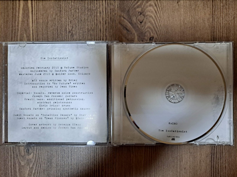 Krieg - The Isolationist CD Photo
