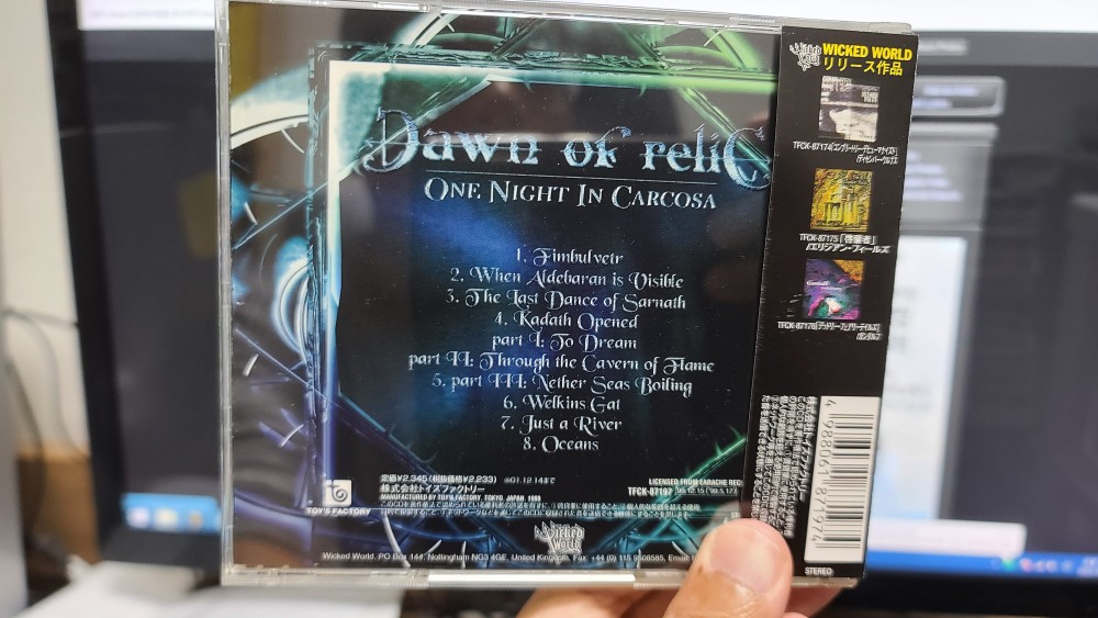 Dawn Of Relic - One Night in Carcosa CD Photo