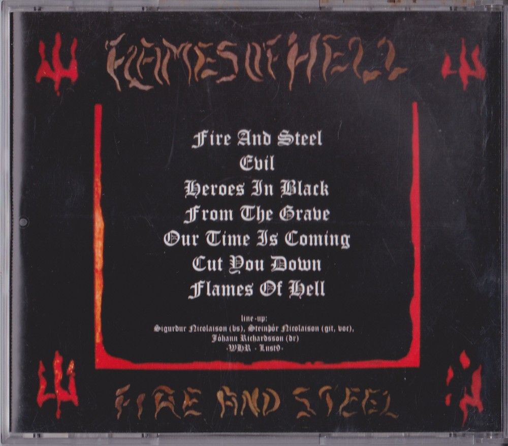 Flames of Hell - Fire and Steel CD Photo
