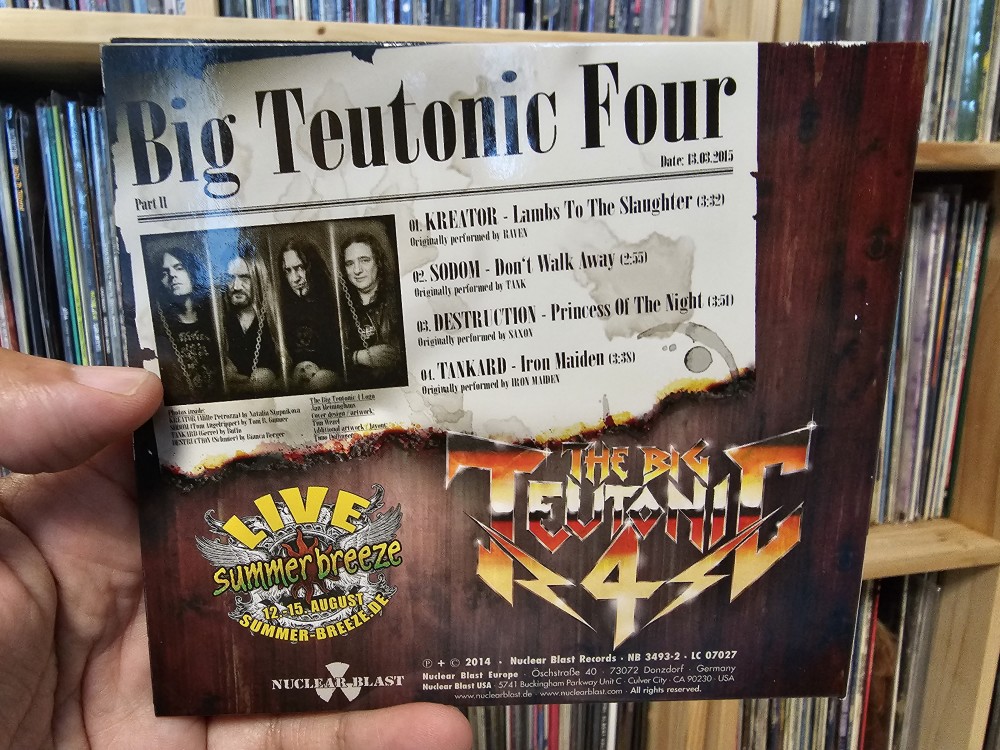 Kreator / Sodom / Destruction / Tankard - The Big Teutonic 4 - Part II CD Photo
