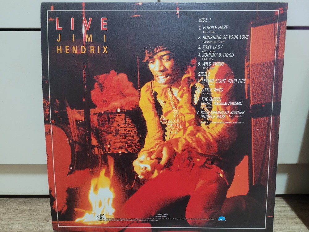 Jimi Hendrix - Live at the Scene Club New York 1968 Vinyl Photo