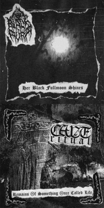 Black Aura / Cave Ritual - Her Black Fullmoon Shines / Remains of Something Once Called Life