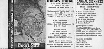 Hidden Pride - Hidden Pride / Carnal Sickness