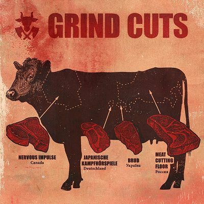 Nervous Impulse / Japanische Kampfhörspiele / Meat Cutting Floor / Brud - Grind Cuts
