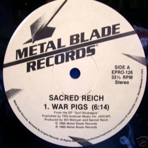 Sacred Reich - War Pigs (promo)