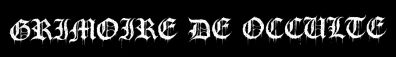 Grimoire de Occulte logo