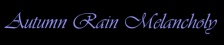 Autumn Rain Melancholy logo