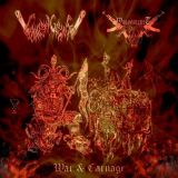 Wargoatcult / Chainsaw Carnage - War & Carnage cover art
